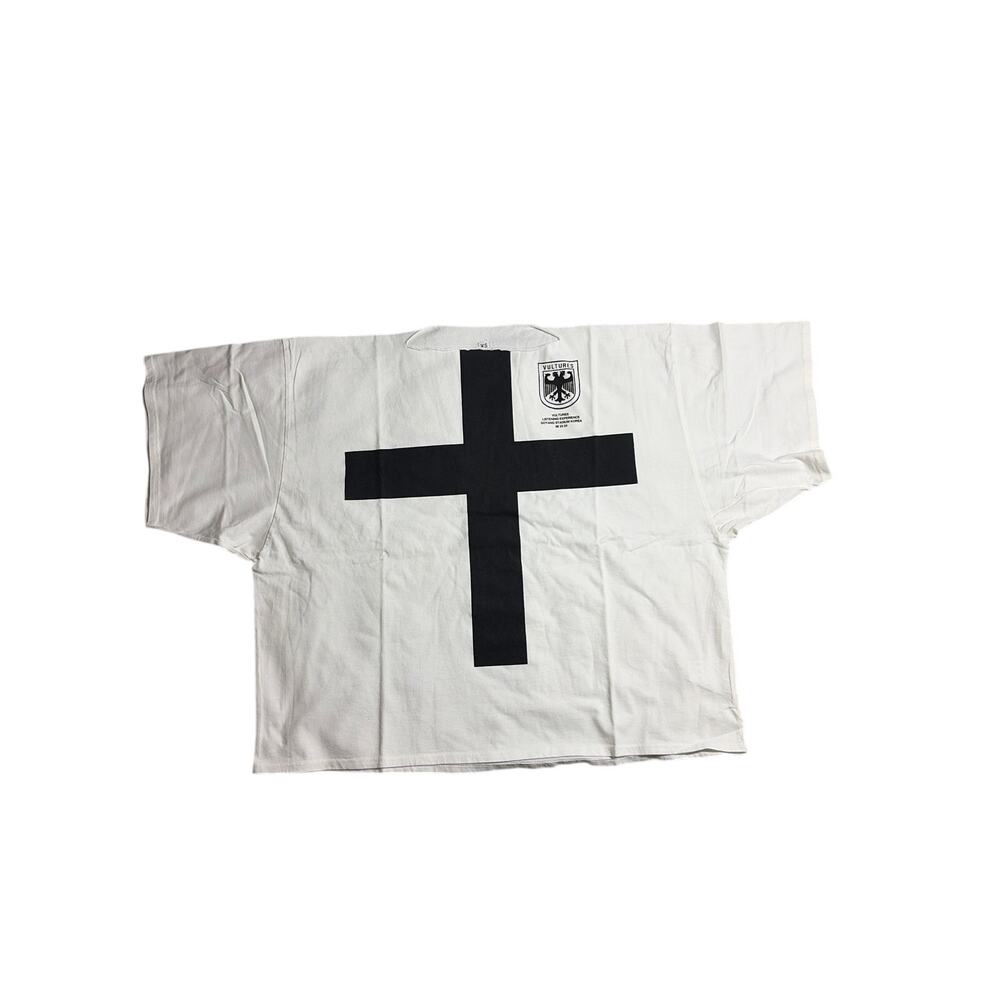 YZY Yeezy Kanye West Boxy White Logo Short Sleeve Size 3 L/XL  Vultures NEW